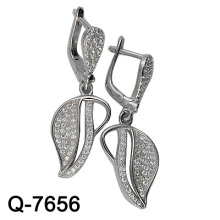 925 Sterling Silver Earrings with CZ (Q-7656. JPG)